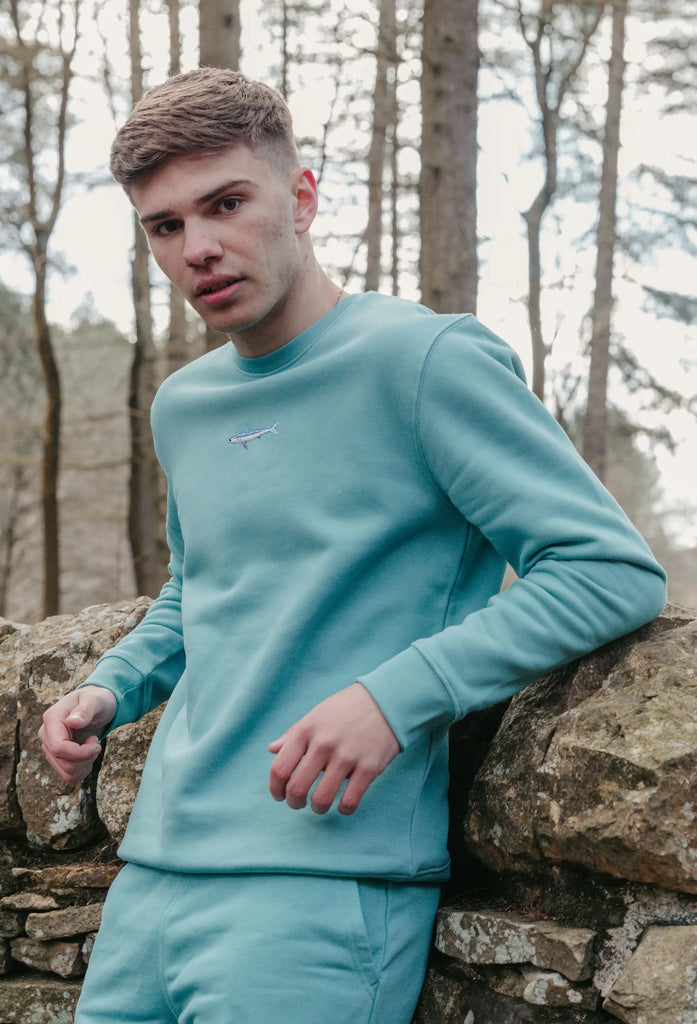 Mako Shark Unisex Embroidered Organic Sustainable Sweatshirt Jumper Big Wild Thought