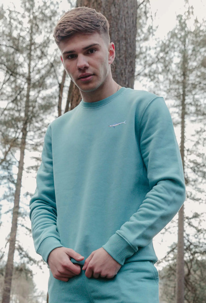 Mako Shark Unisex Embroidered Organic Sustainable Sweatshirt Jumper Big Wild Thought