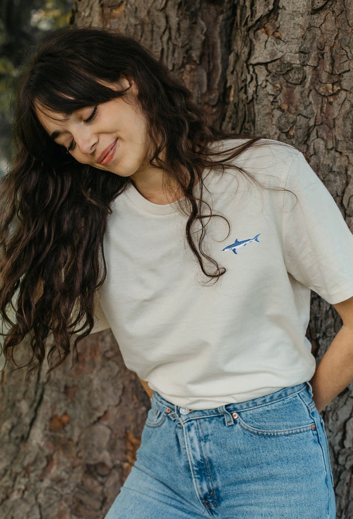 mako shark womens t-shirt Big Wild Thought