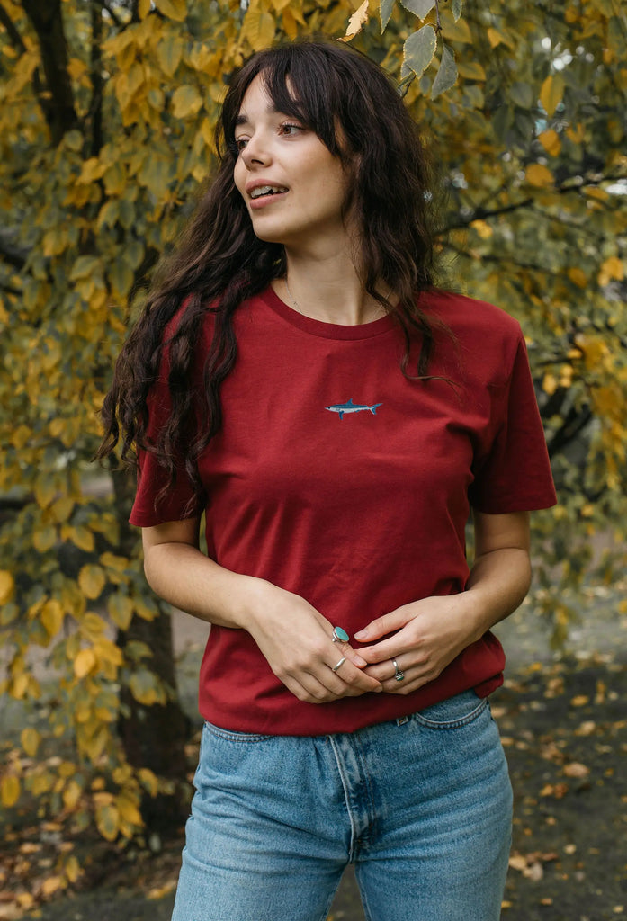 mako shark womens t-shirt Big Wild Thought