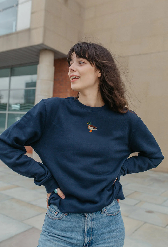 mallard duck womens sweatshirt Big Wild Thought