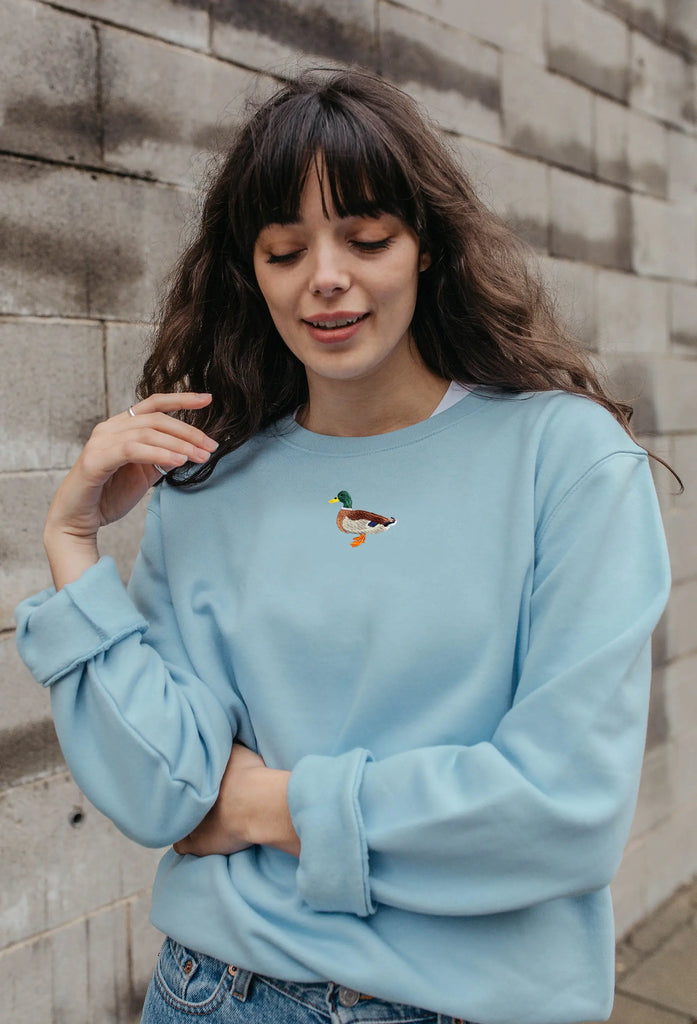 mallard duck womens sweatshirt Big Wild Thought
