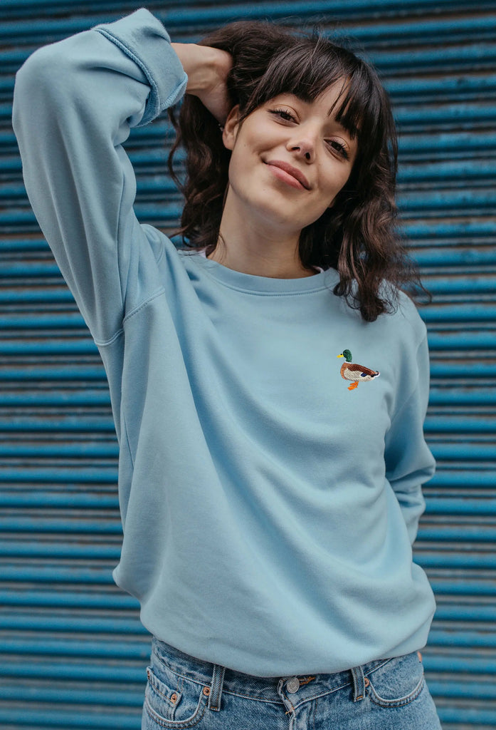 mallard duck womens sweatshirt Big Wild Thought