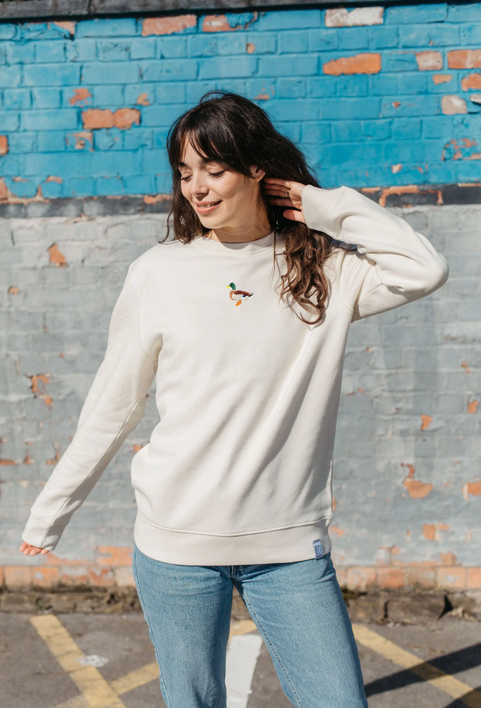 mallard duck womens sweatshirt Big Wild Thought