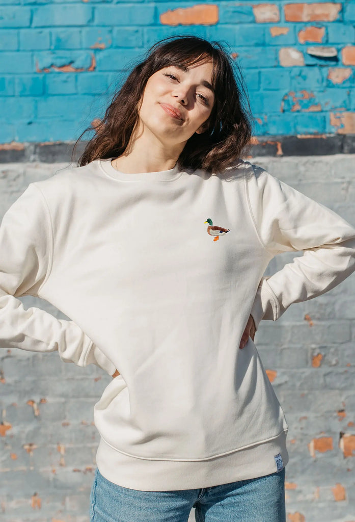 mallard duck womens sweatshirt Big Wild Thought