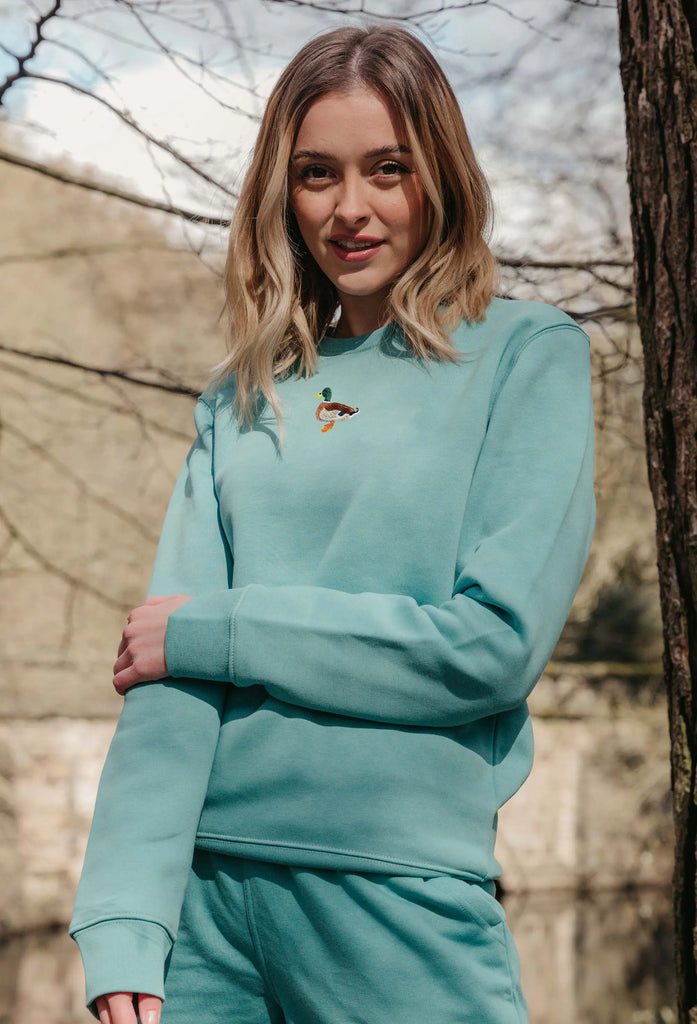 mallard duck womens sweatshirt Big Wild Thought