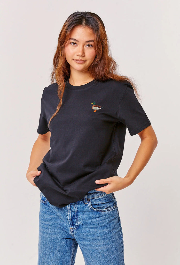 mallard duck womens t-shirt Big Wild Thought