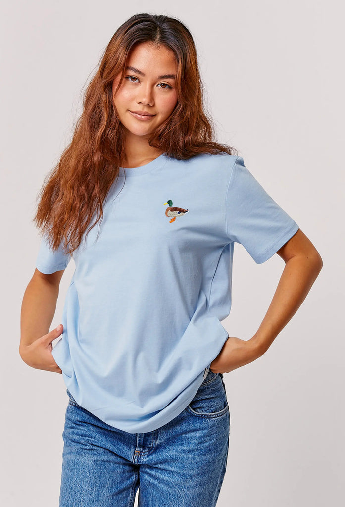 mallard duck womens t-shirt Big Wild Thought