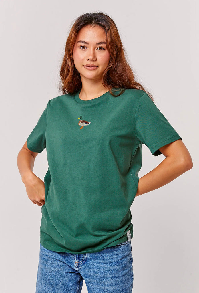 mallard duck womens t-shirt Big Wild Thought