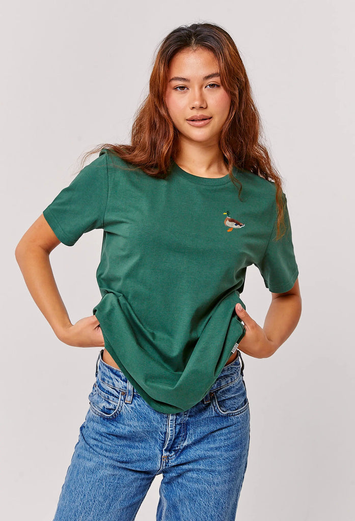 mallard duck womens t-shirt Big Wild Thought