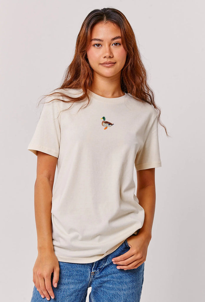 mallard duck womens t-shirt Big Wild Thought