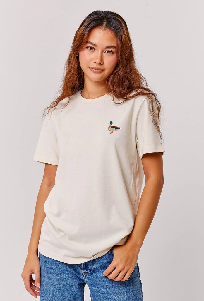 mallard duck womens t-shirt Big Wild Thought
