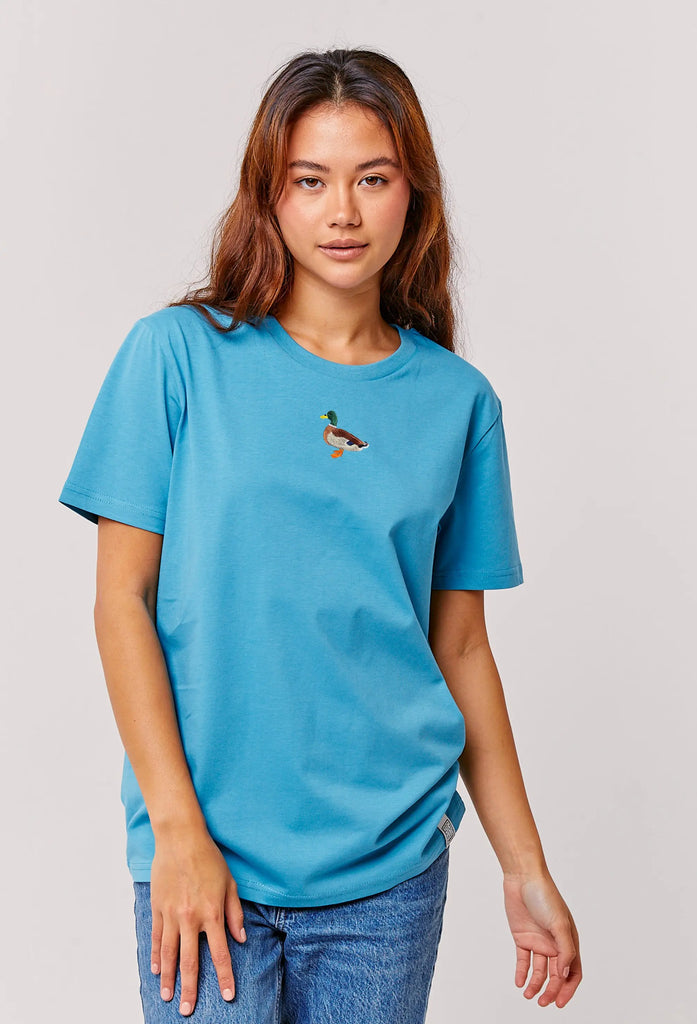 mallard duck womens t-shirt Big Wild Thought
