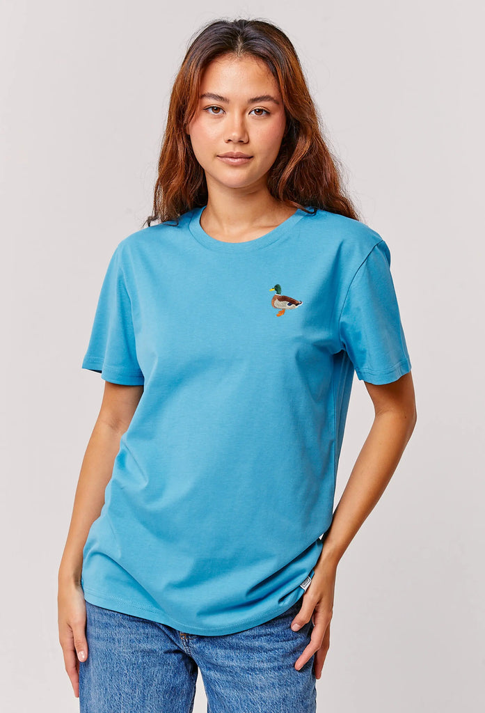 mallard duck womens t-shirt Big Wild Thought