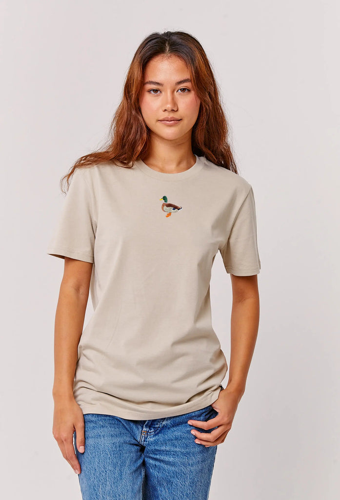 mallard duck womens t-shirt Big Wild Thought
