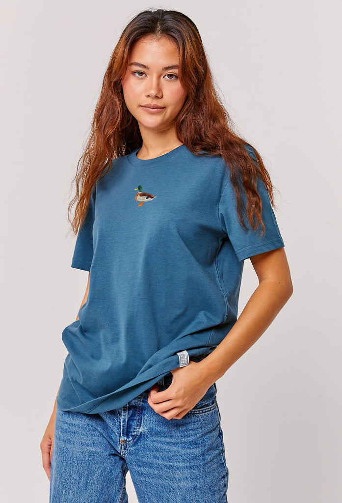 mallard duck womens t-shirt Big Wild Thought