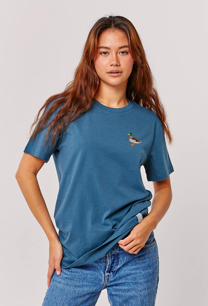 mallard duck womens t-shirt Big Wild Thought
