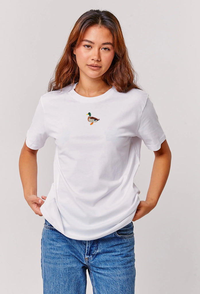 mallard duck womens t-shirt Big Wild Thought