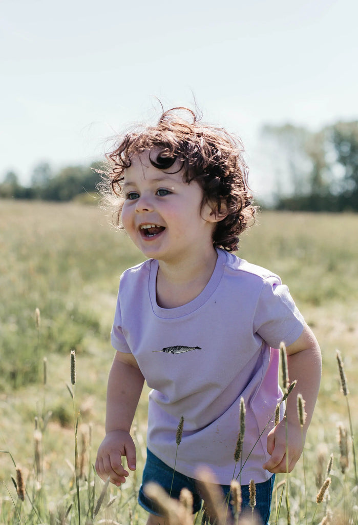 narwhal childrens t-shirt Big Wild Thought