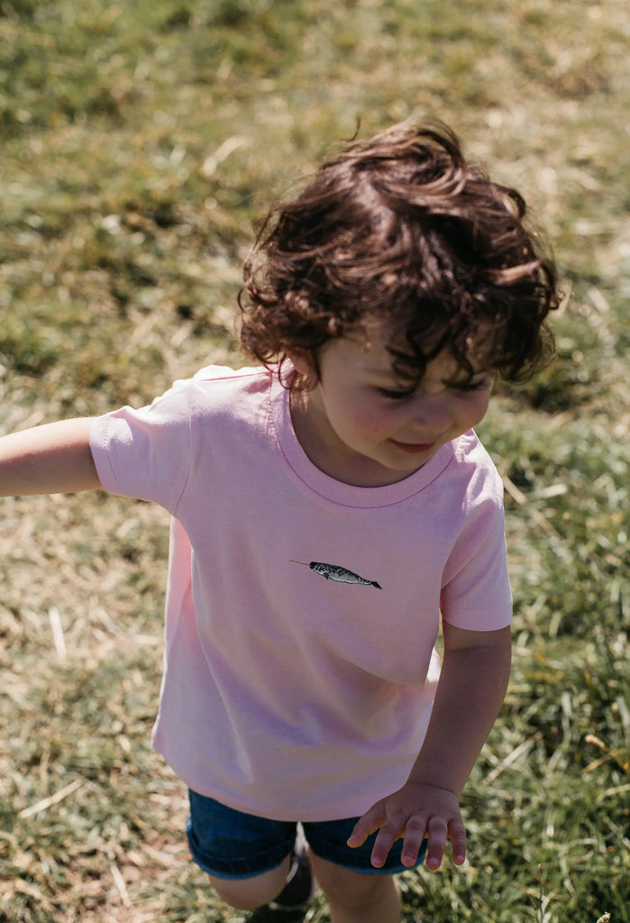 narwhal childrens t-shirt Big Wild Thought