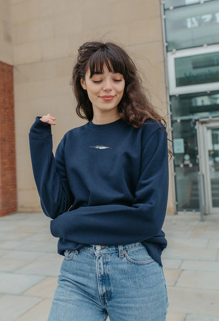 narwhal womens sweatshirt Big Wild Thought