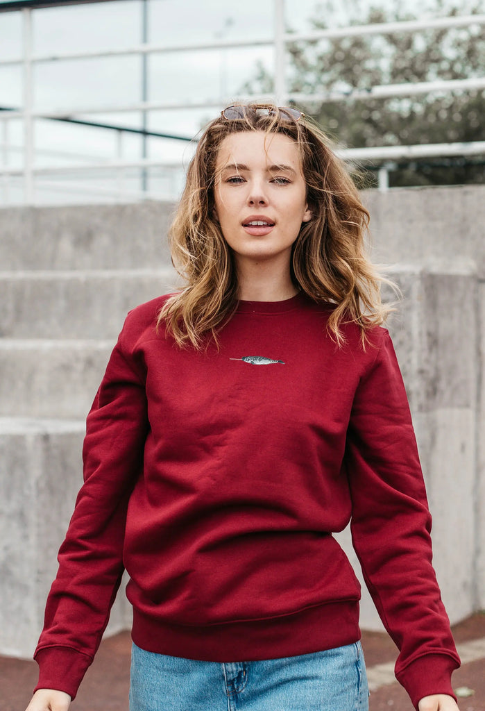 narwhal womens sweatshirt Big Wild Thought