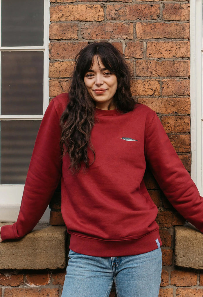 narwhal womens sweatshirt Big Wild Thought