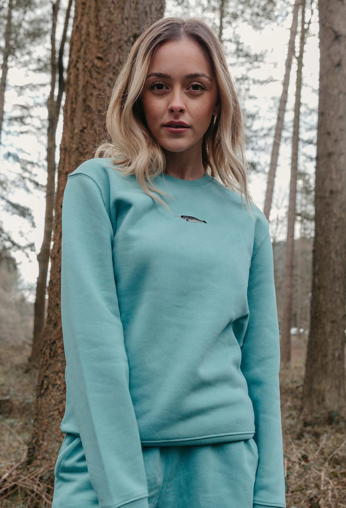 narwhal womens sweatshirt Big Wild Thought