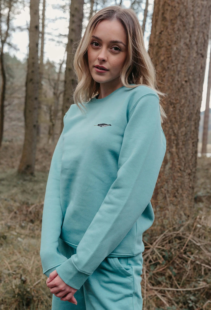 narwhal womens sweatshirt Big Wild Thought