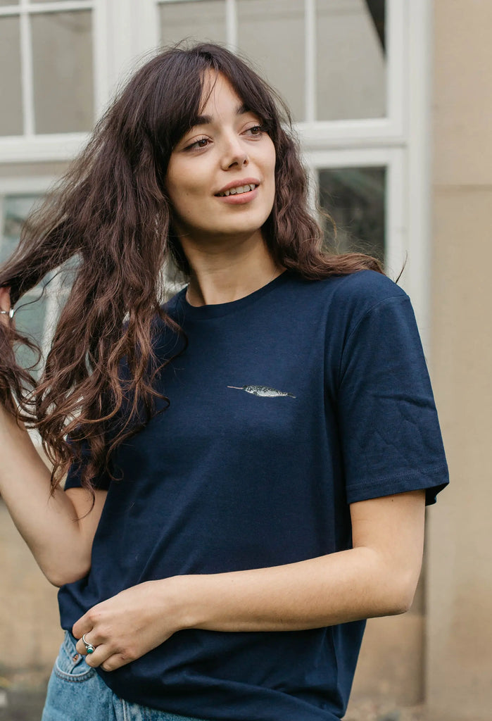 narwhal womens t-shirt Big Wild Thought