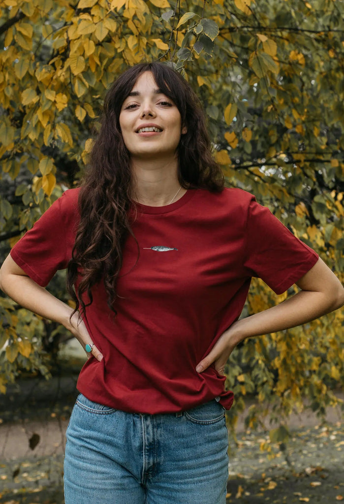 narwhal womens t-shirt Big Wild Thought