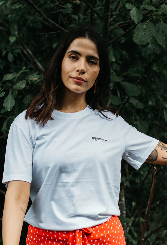 narwhal womens t-shirt Big Wild Thought