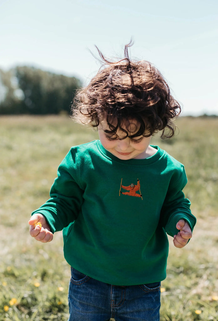 orangutan childrens sweatshirt Big Wild Thought