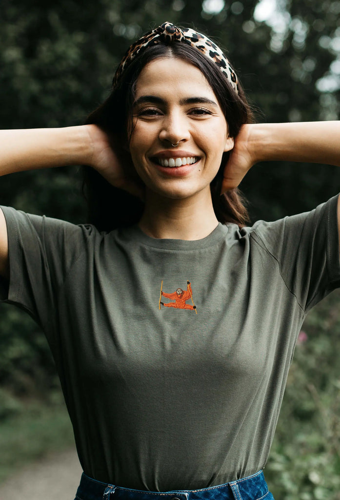 orangutan womens t-shirt Big Wild Thought