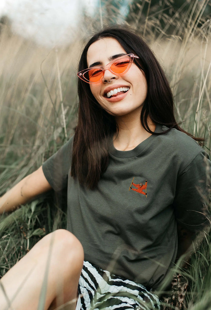 orangutan womens t-shirt Big Wild Thought