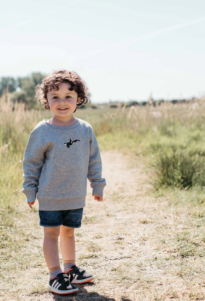 orca childrens sweatshirt Big Wild Thought