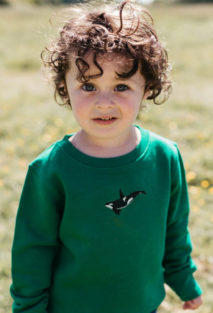 orca childrens sweatshirt Big Wild Thought