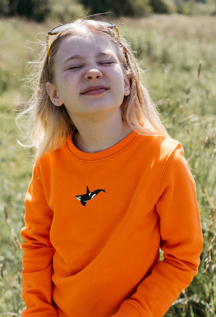 orca childrens sweatshirt Big Wild Thought