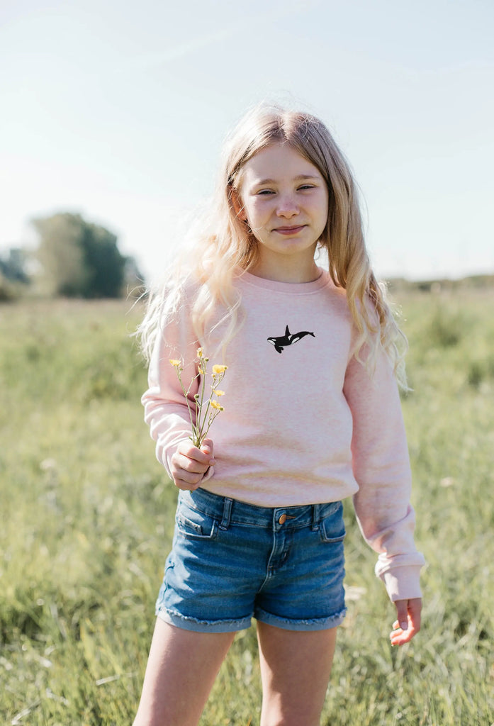 orca childrens sweatshirt Big Wild Thought