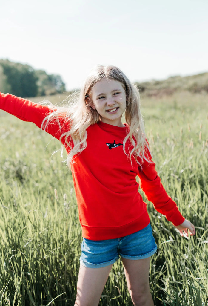 orca childrens sweatshirt Big Wild Thought