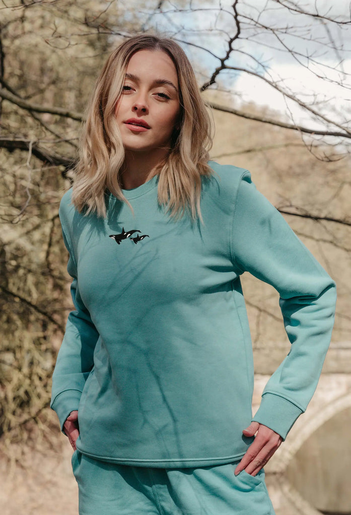 orca duo womens sweatshirt Big Wild Thought