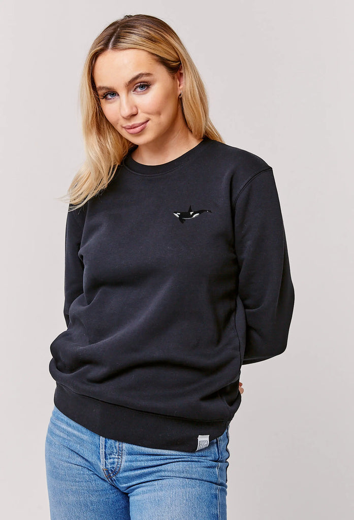 orca womens sweatshirt Big Wild Thought