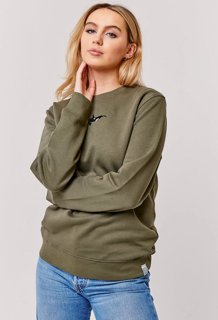 orca womens sweatshirt Big Wild Thought