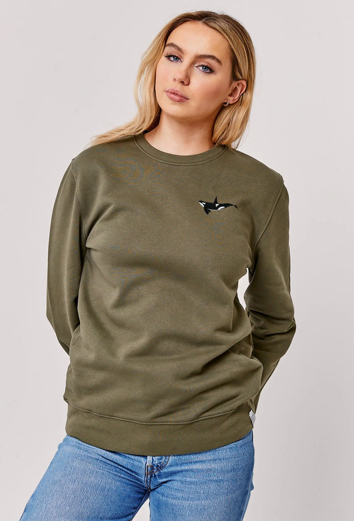 orca womens sweatshirt Big Wild Thought