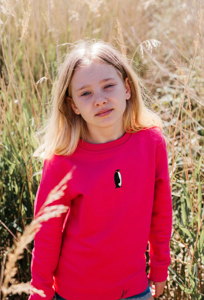 penguin childrens sweatshirt Big Wild Thought