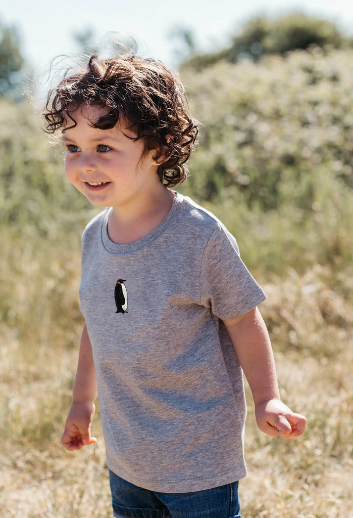 penguin childrens t-shirt Big Wild Thought