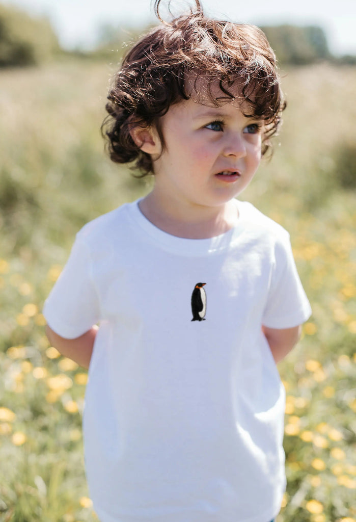 penguin childrens t-shirt Big Wild Thought