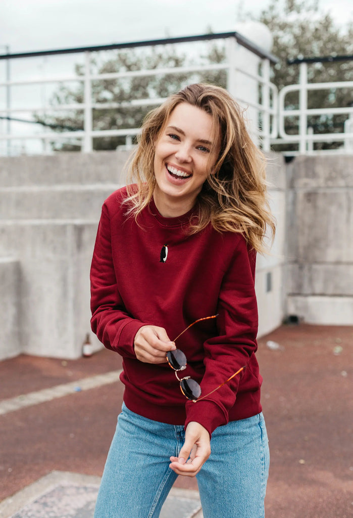penguin womens sweatshirt Big Wild Thought