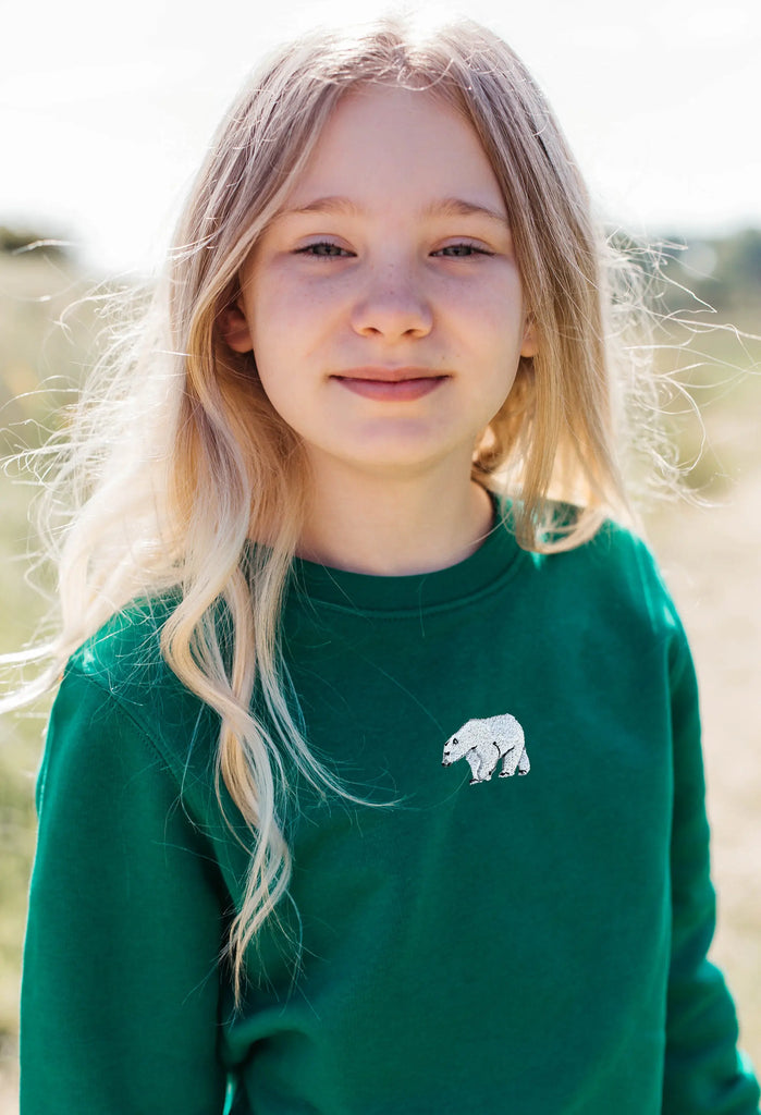 polar bear childrens sweatshirt Big Wild Thought