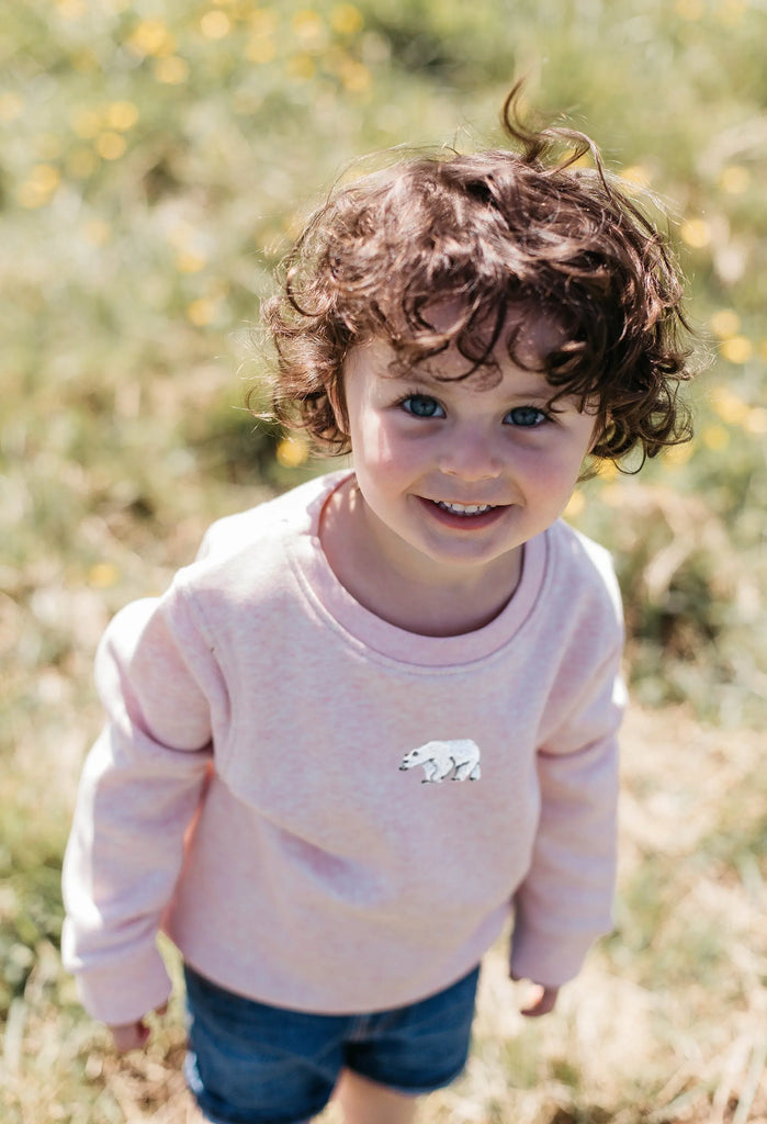 polar bear childrens sweatshirt Big Wild Thought